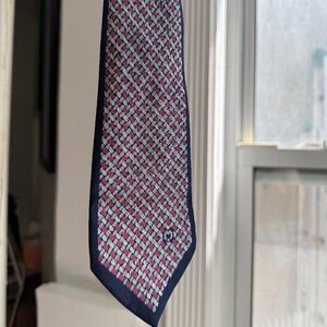 Mila Schon Silk Lattice Design Tie